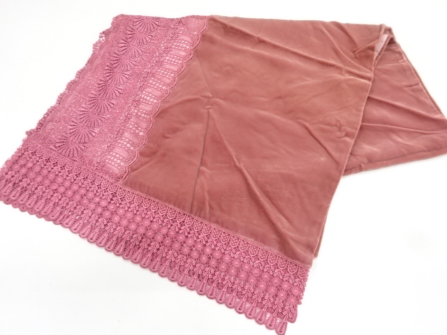 JAPANESE KIMONO / VINTAGE SHAWL / VELVET / LACE